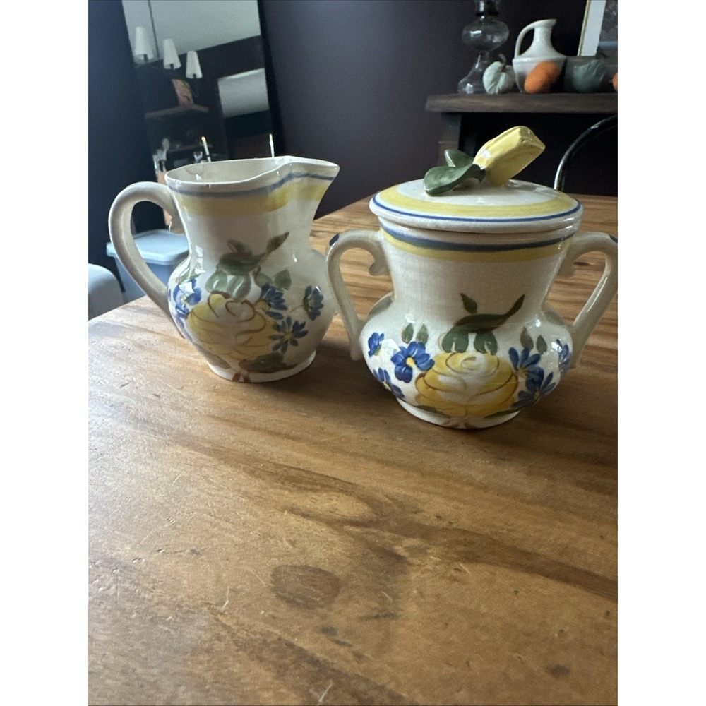 Red Wing Pottery Brittany Collection Sugar and Creamer Set